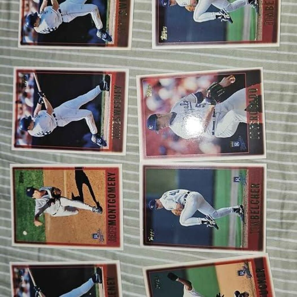 1997 Topps Kansas City Royals Baseball Card Lot - Mike Sweeney, Tim Belcher, Jef